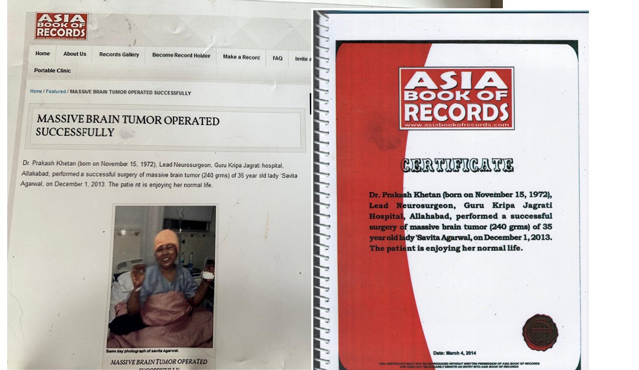 Asia Book of Records Certificate